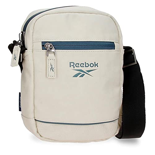 Reebok Cincinnati Umhängetasche Medium Weiß 17x22x6 cm Kunstleder von Reebok