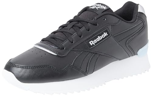 Reebok Damen Glide Ripple Clip Sneaker, Black/Silver Met./Feel Good Blue F23-R, 40.5 EU von Reebok