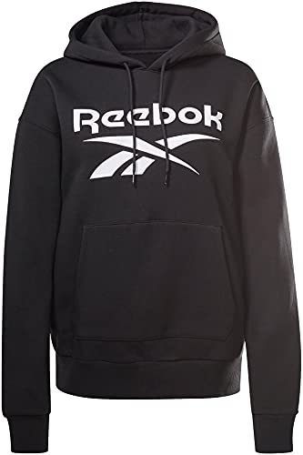 Reebok Damen Ri Bl Fleece Hoody Sweatshirt, Black, XS von Reebok