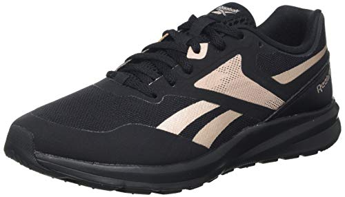 Reebok Damen Runner 4.0 Road Running Shoe, Black/Black/Rose Gold, 38.5 EU von Reebok