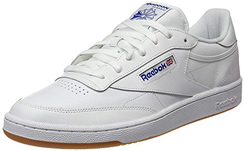 Reebok Unisex Club C 85 Gymnastikschuhe, WeiÃŸ (Intense-White/Royal-Gum), 34.5 EU von Reebok