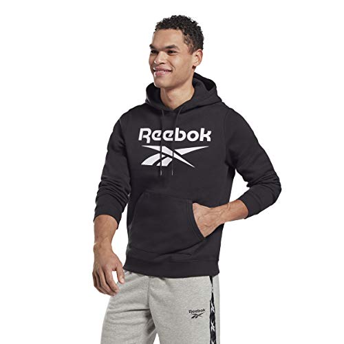 Reebok Herren Ri FLC Oth Bl Hoodie Sweatshirt, Black/White, 2XL von Reebok