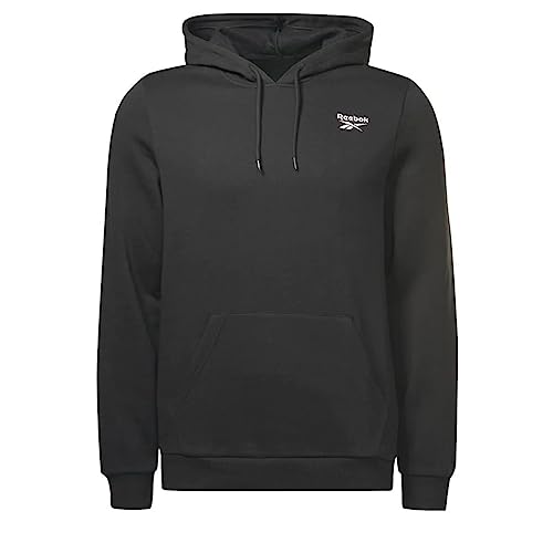 Reebok Herren Ri Left Chest Logo Hood Hoodie, Schwarz, M von Reebok