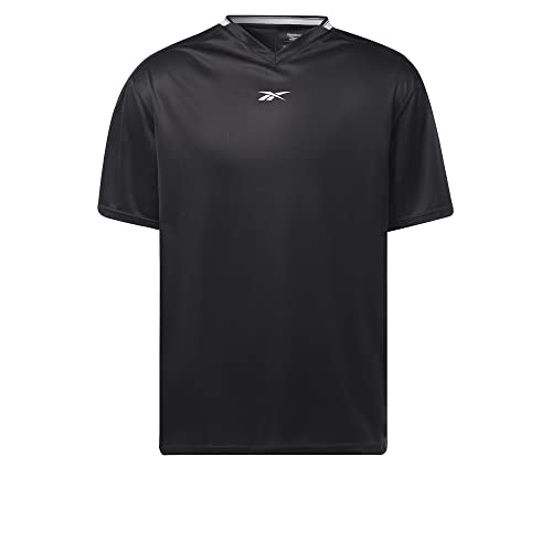 Reebok Herren Workout Ready Mesh Kurzarm T-Shirt, Night Black von Reebok