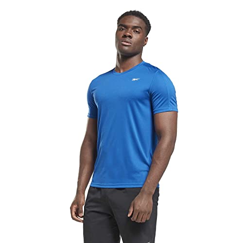 Reebok Herren Workout Ready Short Sleeve Tech T-Shirt, Vektorblau, XL von Reebok