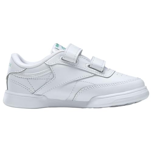 Reebok Unisex Baby Club C 2V Sneaker, White/Glen Green/Vector Blue, 24 EU von Reebok