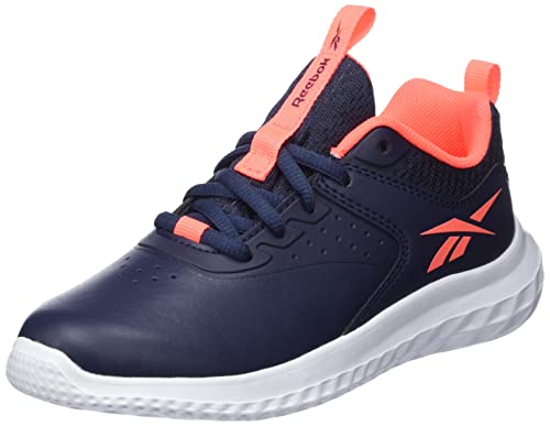 Reebok Kinder Rush Runner 4.0 Sneaker, Vector Navy/Orange Flare/FTWR White, 38 EU von Reebok