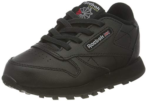 Reebok Unisex Baby Classic Leather Sneaker, Core Black Core Black Core Black, 25 EU von Reebok