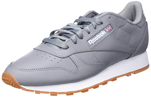 Reebok Herren Classic Leather Sneaker, PUGRY5/FTWWHT/RBKG03, 44 EU von Reebok