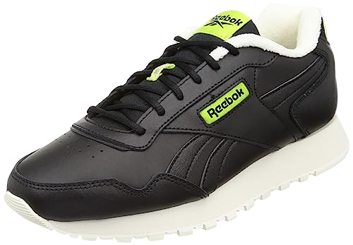 Reebok Unisex Glide Sneaker, Core Black/Vintage Chalk S23-R/Laser Lime F23, 34 1/3 EU von Reebok