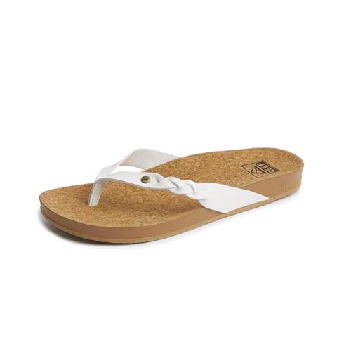 Reef Zehentrenner Sandale Cushion Court Twist White EU 37.5 (woman) von Reef