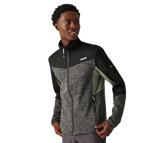 Regatta Coladane VI Herren-Fleecejacke mit durchgehendem Reißverschluss, Aschmeliert/Schwarz, XXL Regatta Coladane VI Herren-Fleecejacke mit durchgehendem Reißverschluss, Aschmeliert/Schwarz, XXL von Regatta