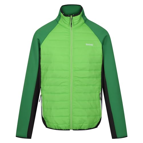 Regatta Herren Hybrid-Jacke mit durchgehendem Reißverschluss Gepolsterter Mantel, Jasgrn/Fldgr, M von Regatta