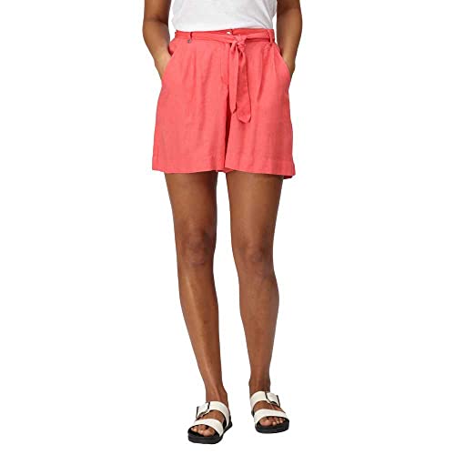 Regatta Sabela Damen-Shorts mit Bindegürtel, legere Sommer-Shorts, Pfirsichblüte, 40 Regatta Sabela Damen-Shorts mit Bindegürtel, legere Sommer-Shorts, Pfirsichblüte, 40 von Regatta