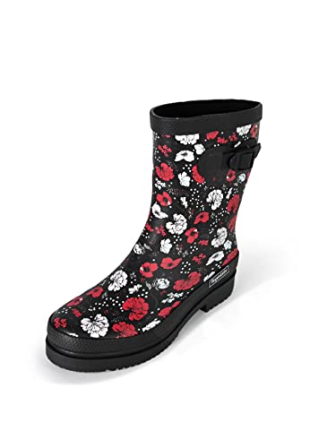 Regenliebe Damen Gummistiefel Blossom Night Halbschaft, Größe:37 EU von Regenliebe