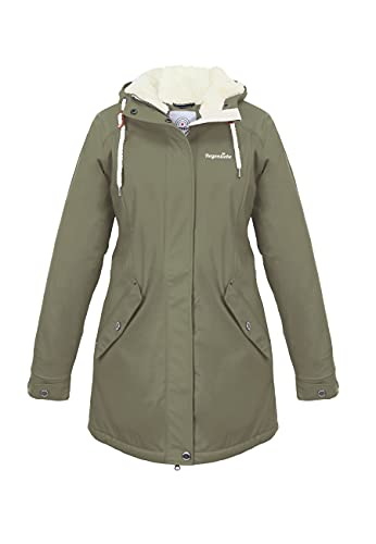 Regenliebe Damen Regenmantel Friesennerz mit Teddyfleece gefüttert, Größe:42, Farbe:oliv Regenliebe Damen Regenmantel Friesennerz mit Teddyfleece gefüttert, Größe:42, Farbe:oliv von Regenliebe