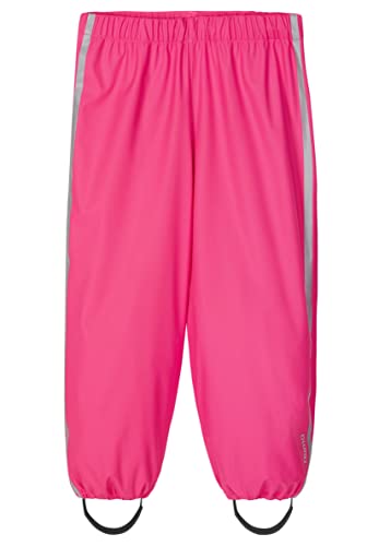 Reima Regenhose OJA für Kinder, wasserdichte Hosen für Kleinkinder (Mädchen und Jungen), aus elastischem Material und mit Fußschlaufen, Winddichte Unisex Outdoorhose Candy pink 116 von Reima