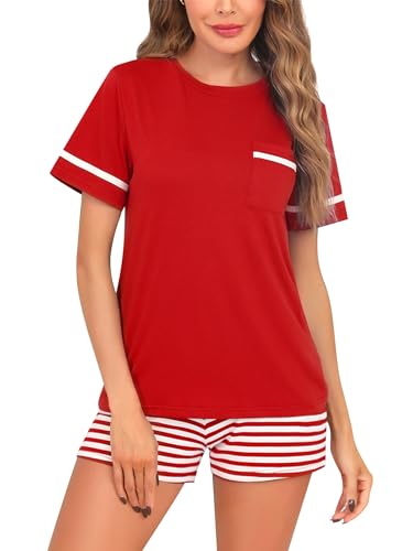 Reliwel Schlafanzug Damen Kurz Baumwolle Shorty Pyjama Damen Katzen Kurzarm Nachtwäsche Set Zweiteiliger Hausanzug Loungewear Reliwel Schlafanzug Damen Kurz Baumwolle Shorty Pyjama Damen Katzen Kurzarm Nachtwäsche Set Zweiteiliger Hausanzug Loungewear von Reliwel