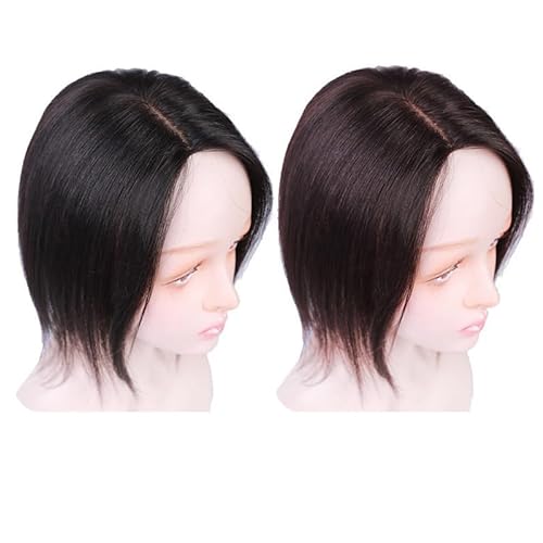 13 x 14 einteiliges langes, gerades Haarteil, weißes Haar für Frauen, zum Anklipsen (Dunkelbraun,12 Zoll rechte Seite) von Remanbo