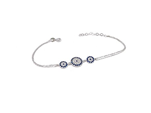 Remi Bijou 925 Silber Armband Armkette - Türkisches Auge Nazar Boncuk Evil Eye von Remi Bijou