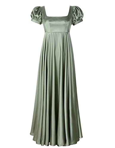 ReminisceBoutique Regency Kleider für Damen Bridgerton Kleid Jane Austen Ballkleid Empire-Taille, Mintgrün, 48 von ReminisceBoutique