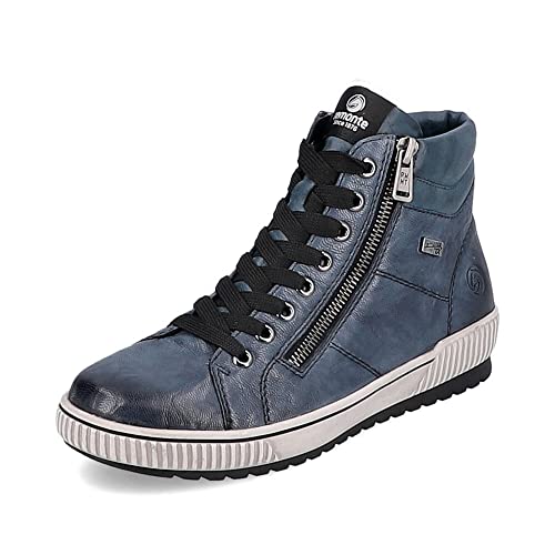 Remonte Damen Bequemschuhe D0772, Frauen Schnürschuhe,lose Einlage,Strassenschuhe,Schnuerung,Low-tie,Komfortschuhe,blau,36 EU / 3.5 UK von Remonte