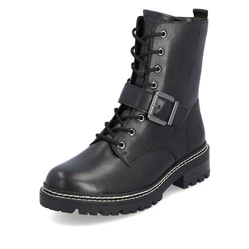 Remonte Damen D0B78 Mode-Stiefel, Schwarz/Schwarz / 01, 39 EU von Remonte