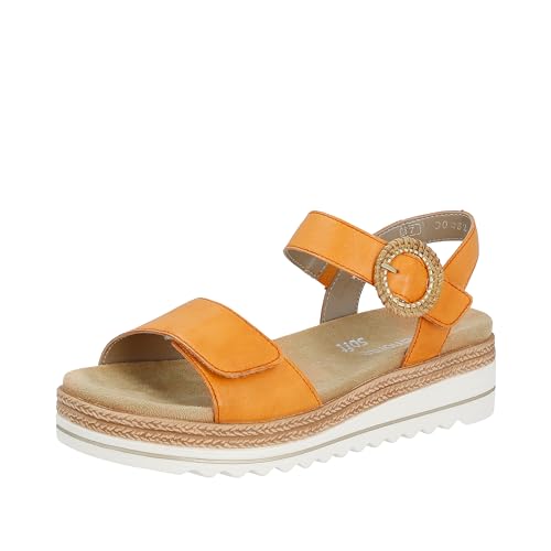 Remonte Damen D0Q52 Sandale, Mandarine / 38, 37 EU von Remonte