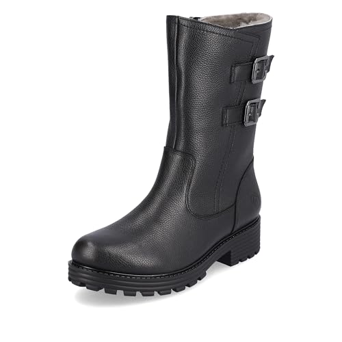 Remonte Damen D0W76 Halblange Stiefel, Schwarz/Schwarz / 01, 40 EU von Remonte