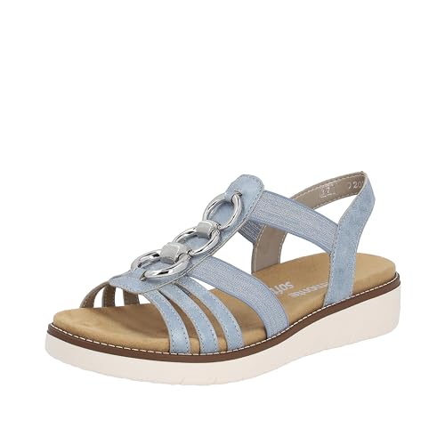 Remonte Damen D2073 Sandale, bleu/Steelblue / 12, 36 EU von Remonte