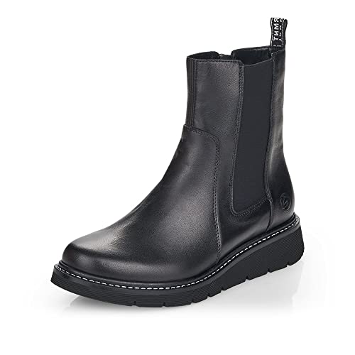 Remonte Damen D3970 Chelsea-Stiefel, schwarz/schwarz / 01, 38 EU von Remonte