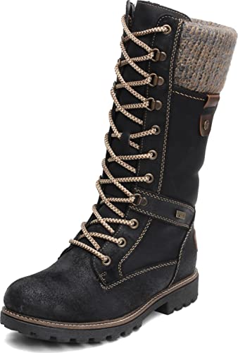 Remonte Damen D7477 Schneestiefel, Schwarz (Schwarz/Nero/Kastanie/Graphit 02), 40 EU von Remonte