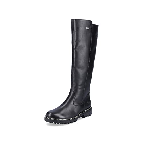 Remonte Damen D0B72 Kniehohe Stiefel, Schwarz/Schwarz / 01, 36 EU von Remonte