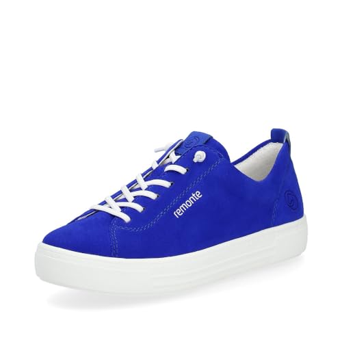 Remonte Damen Low-Top Sneaker D0913, Frauen Halbschuhe,lose Einlage,straßenschuhe,Strassenschuhe,Freizeitschuhe,Turnschuhe,Laufschuhe,blau (14),41 EU von Remonte