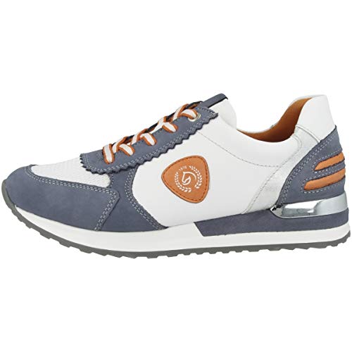 Remonte Damen R2527 Sneaker, Jeans/Weiss/Weiss/orange/Ice/Jeans / 15,39 EU von Remonte