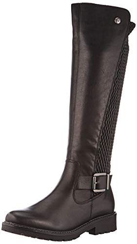 Remonte Damen R6577 Hohe Stiefel, Schwarz (Schwarz/Black/Schwarz 01), 36 EU Weit von Remonte