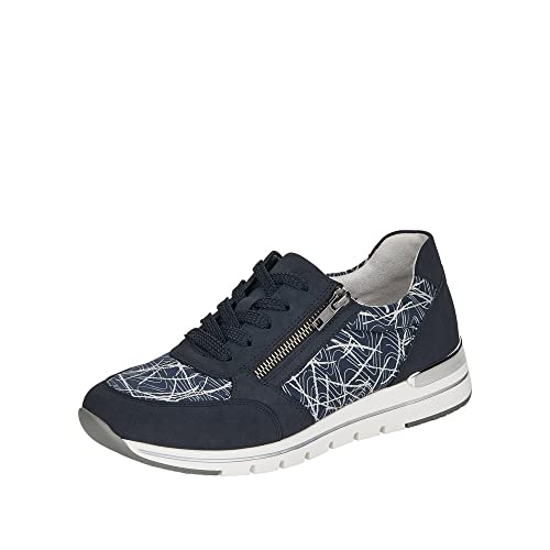 Remonte Damen R6700 Sneaker, Pazifik/Navy/hellgrau-Silber / 14, 37 EU von Remonte