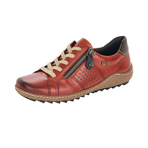 Remonte Damen Schnürhalbschuhe, Frauen sportlicher Schnürer,remonteTEX, leger schnürschuh strassenschuh,Orange(Ziegel),40 EU / 6.5 UK von Remonte