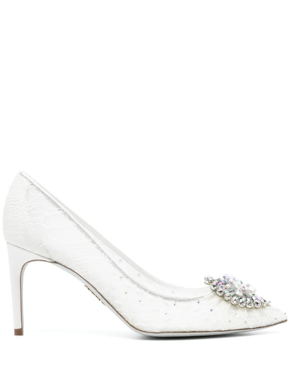 René Caovilla Cinderella Pumps 65mm - Weiß von René Caovilla