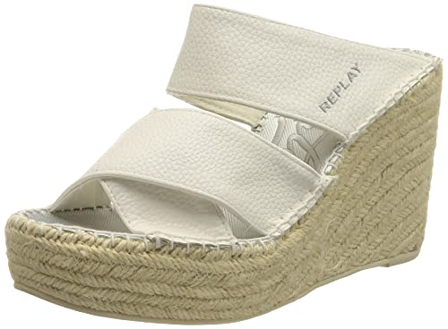 REPLAY Damen JESS Mule Hausschuh, 061 White, 35 EU von Replay