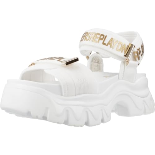 REPLAY Damen JUYCE Fun Sandale, 061 White, 41 EU von Replay