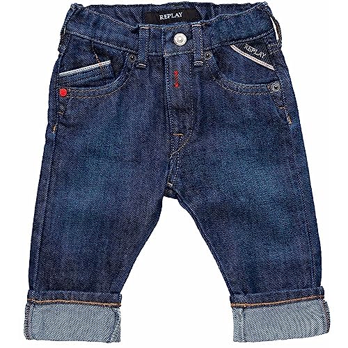 Replay Baby Jungen Jeans mit Umschlagbund, Blau (Medium Blue 009), 36 Monate von Replay