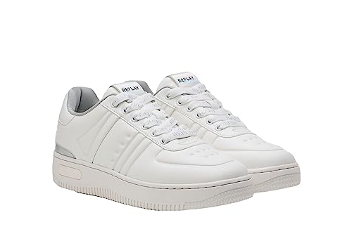 Replay Damen Cupsole Sneaker Epic Emboss Schuhe, Weiß (Off White 041), 38 von Replay