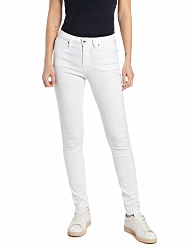 Replay Damen Jeans Luzien Skinny-Fit, Optical White 001 (Weiß), 28W / 28L von Replay