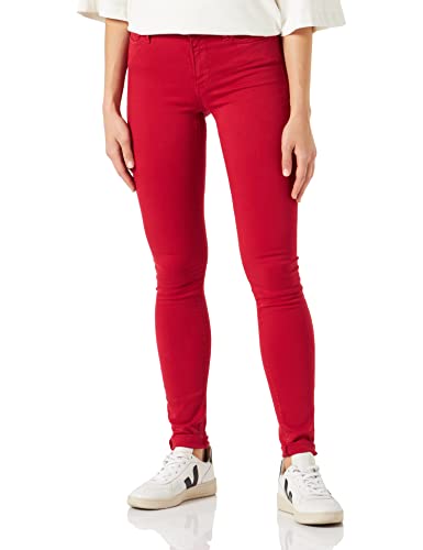 Replay Damen Luzien Hyperflex Colour Xlite Jeans, 056 Red, 28W / 30L EU von Replay