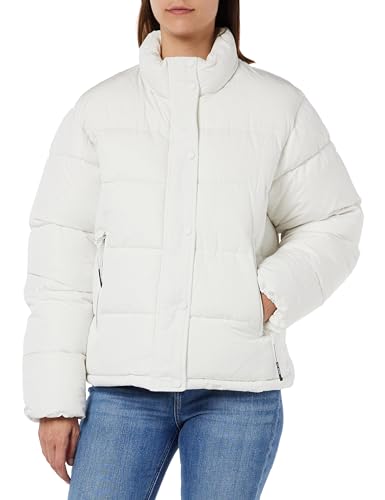 Replay Damen Steppjacke ohne Kapuze, Butter White 412 (Weiß), XS von Replay