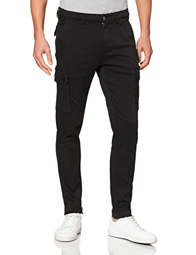 Replay Herren Cargo-Hose Jaan Slim-Fit Hyperflex mit Stretch, Black 040 (Schwarz), 29W / 30L von Replay