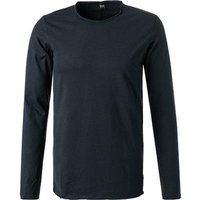 Replay Herren Longsleeve blau Baumwolle von Replay