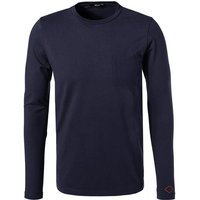 Replay Herren Longsleeve blau Baumwolle von Replay