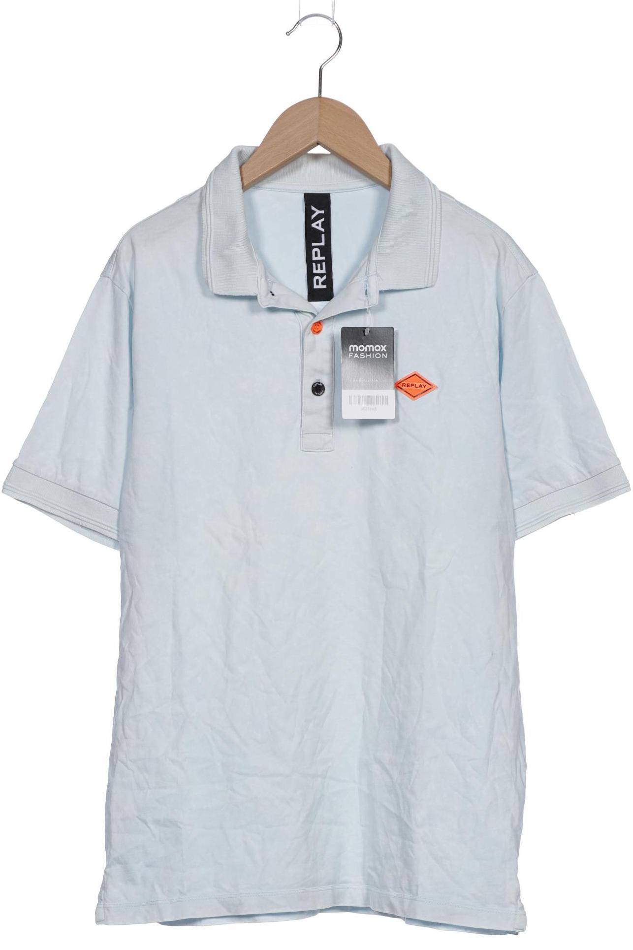 Replay Herren Poloshirt, hellblau, Gr. 48 von Replay